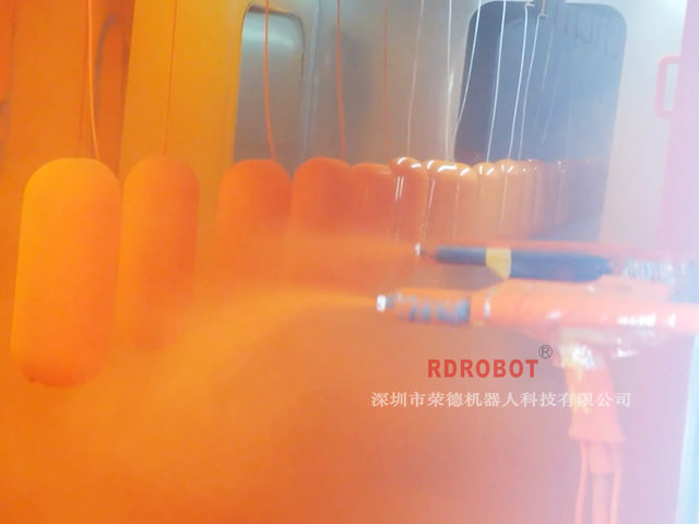榨汁機上下往複自動噴粉線
