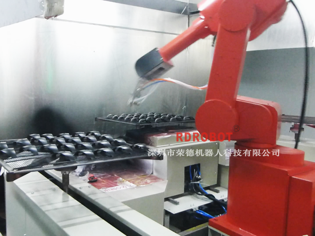 地軌式塑膠外殼機器人噴漆生産線