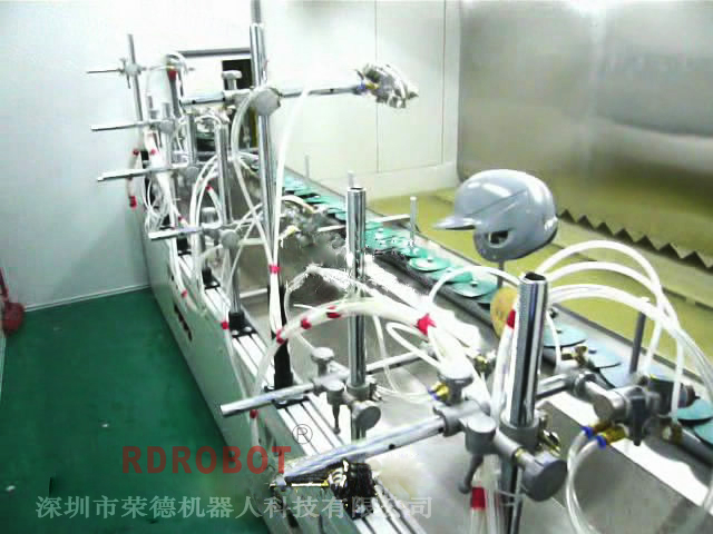 頭盔安全帽自動噴塗線