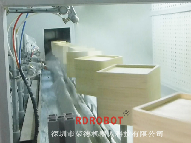 竹碗自動噴塗生産線