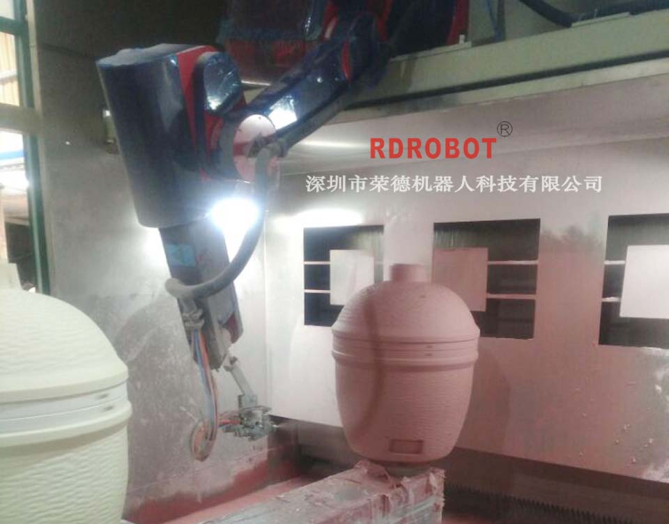 機器人自動噴塗竈具