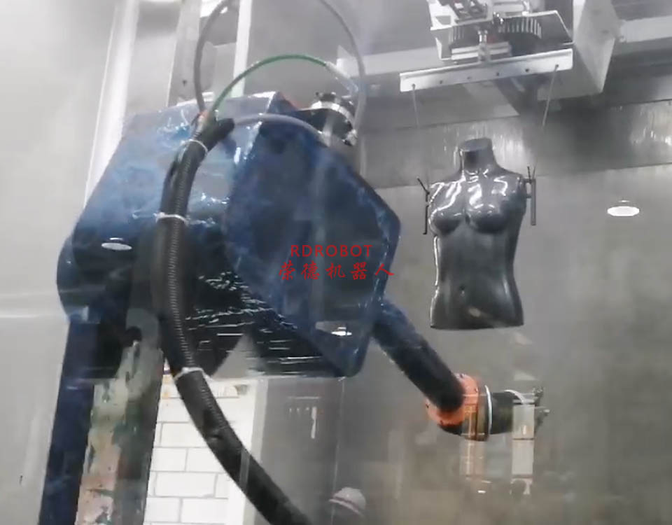 服裝模特機器人噴漆生産線設備